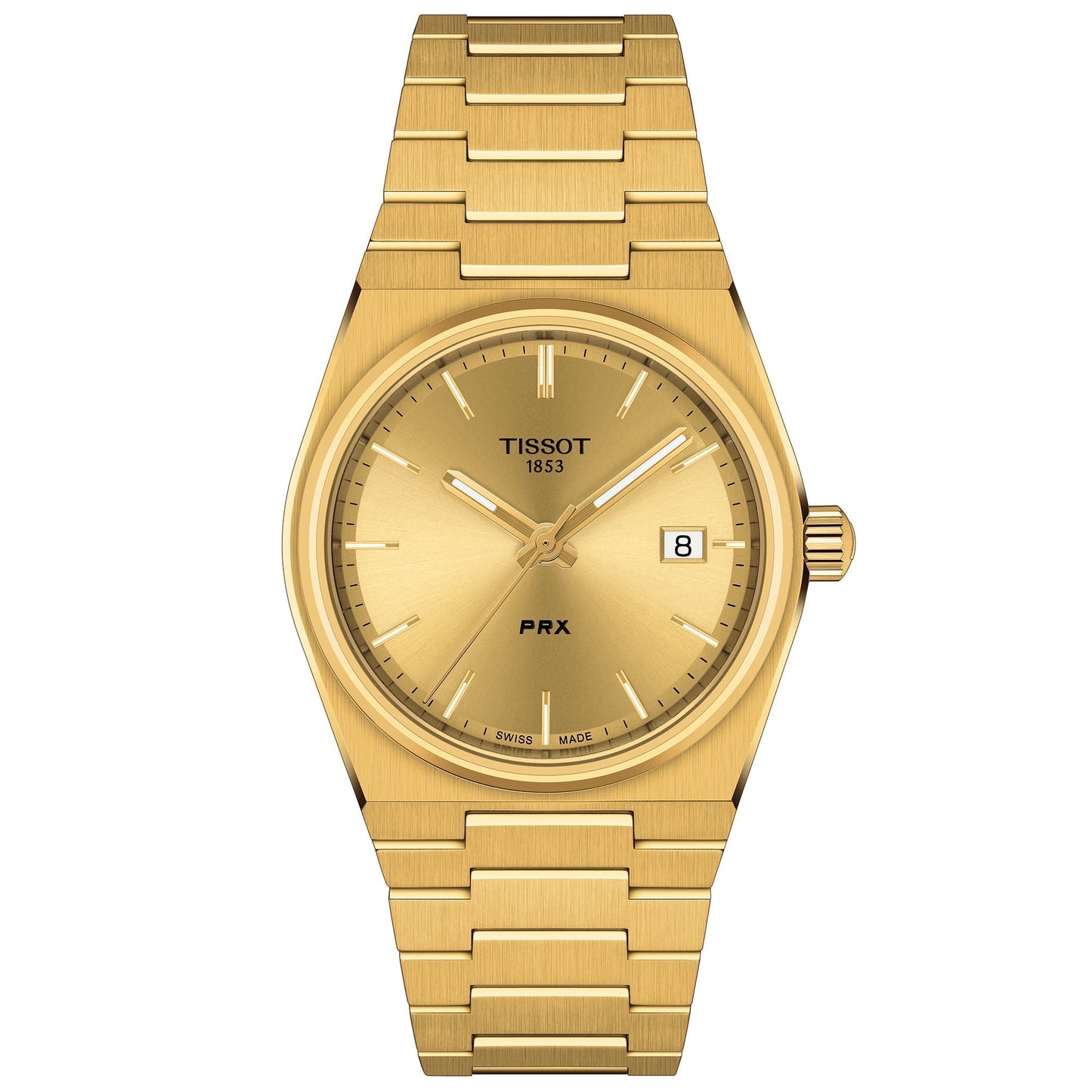 Tissot Prx 35mm Unisex Gold Watch T1372103302100