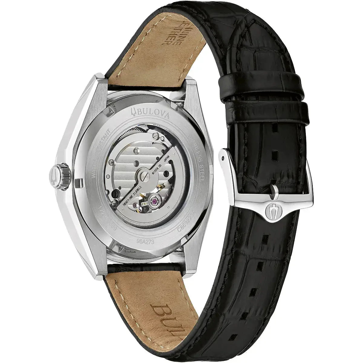 Bulova Surveyor Auto Mens Black Watch 96a273