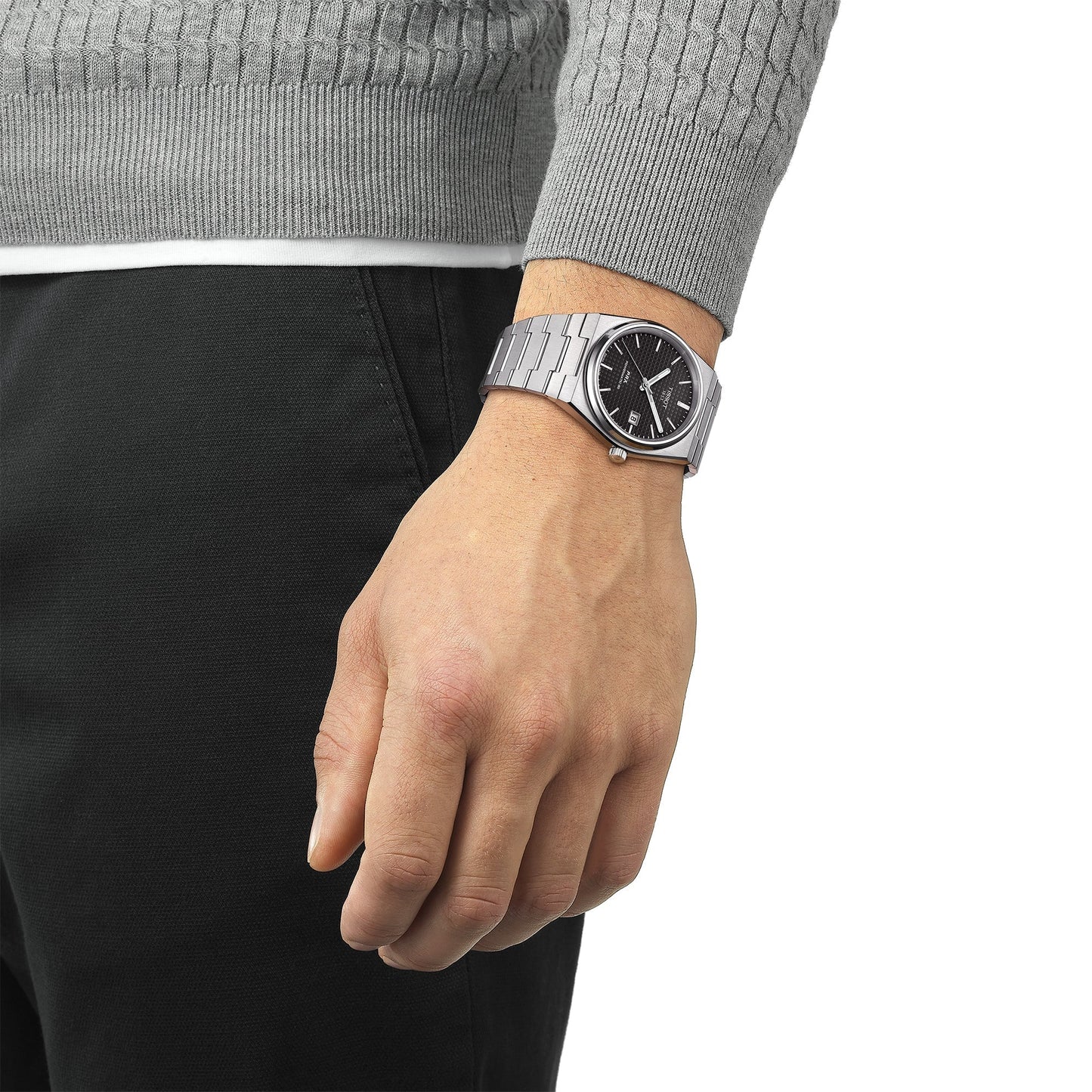 Tissot Prx Powermatic 80 Mens Black Watch T1374071105100