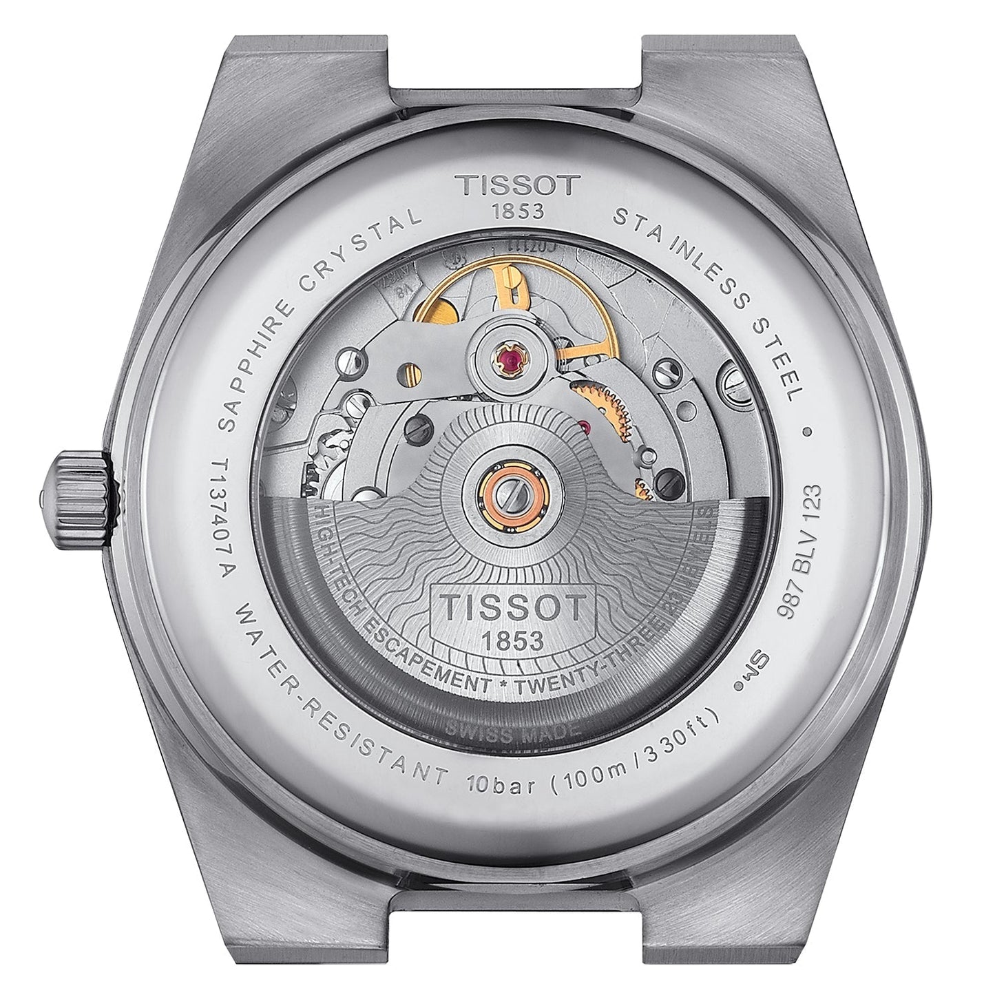 Tissot Prx Powermatic 80 Mens Silver Watch T1374072103100