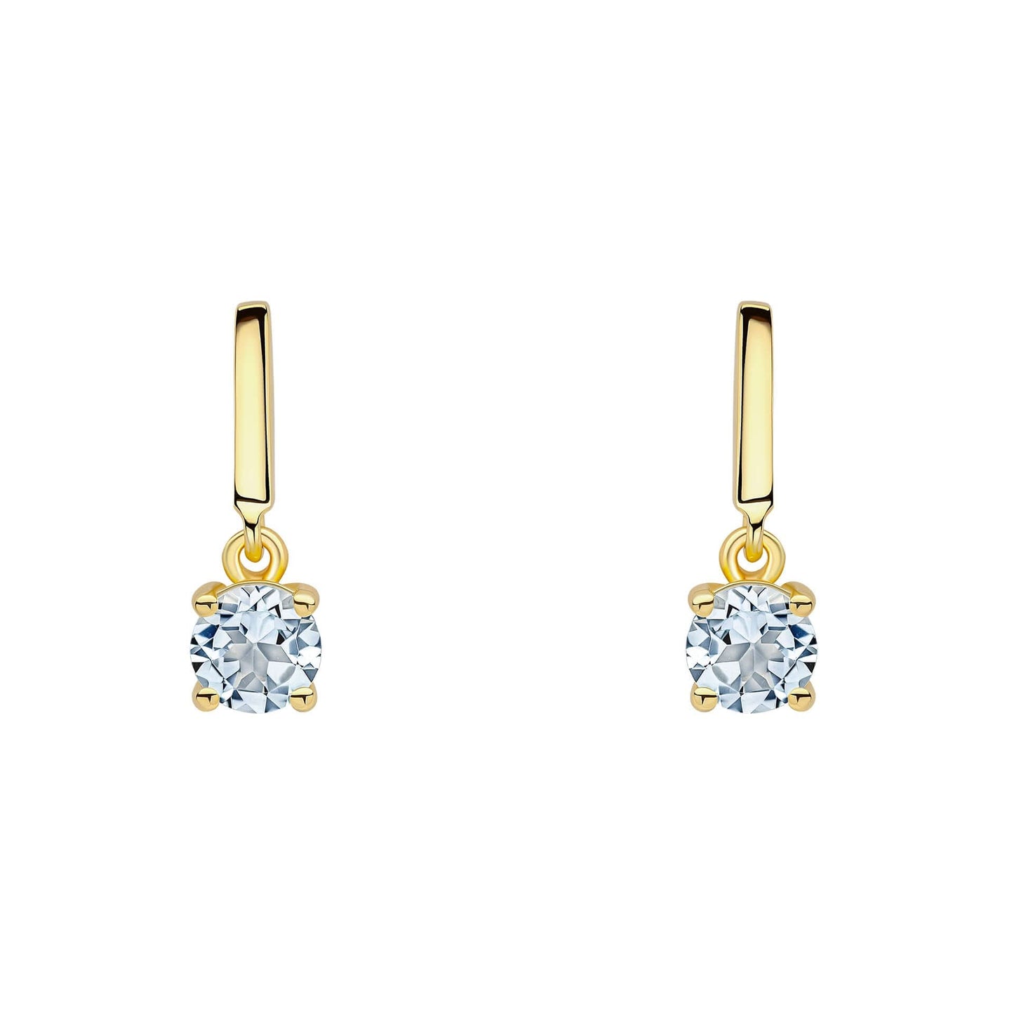 Beginnings Sterling Silver Blue Topaz Blue Earrings E6488T