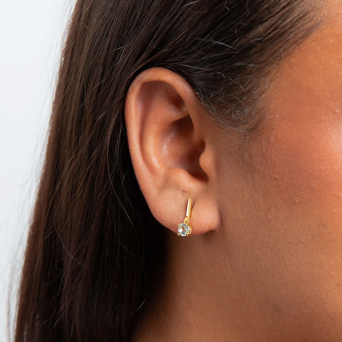 Beginnings Sterling Silver Blue Topaz Blue Earrings E6488T