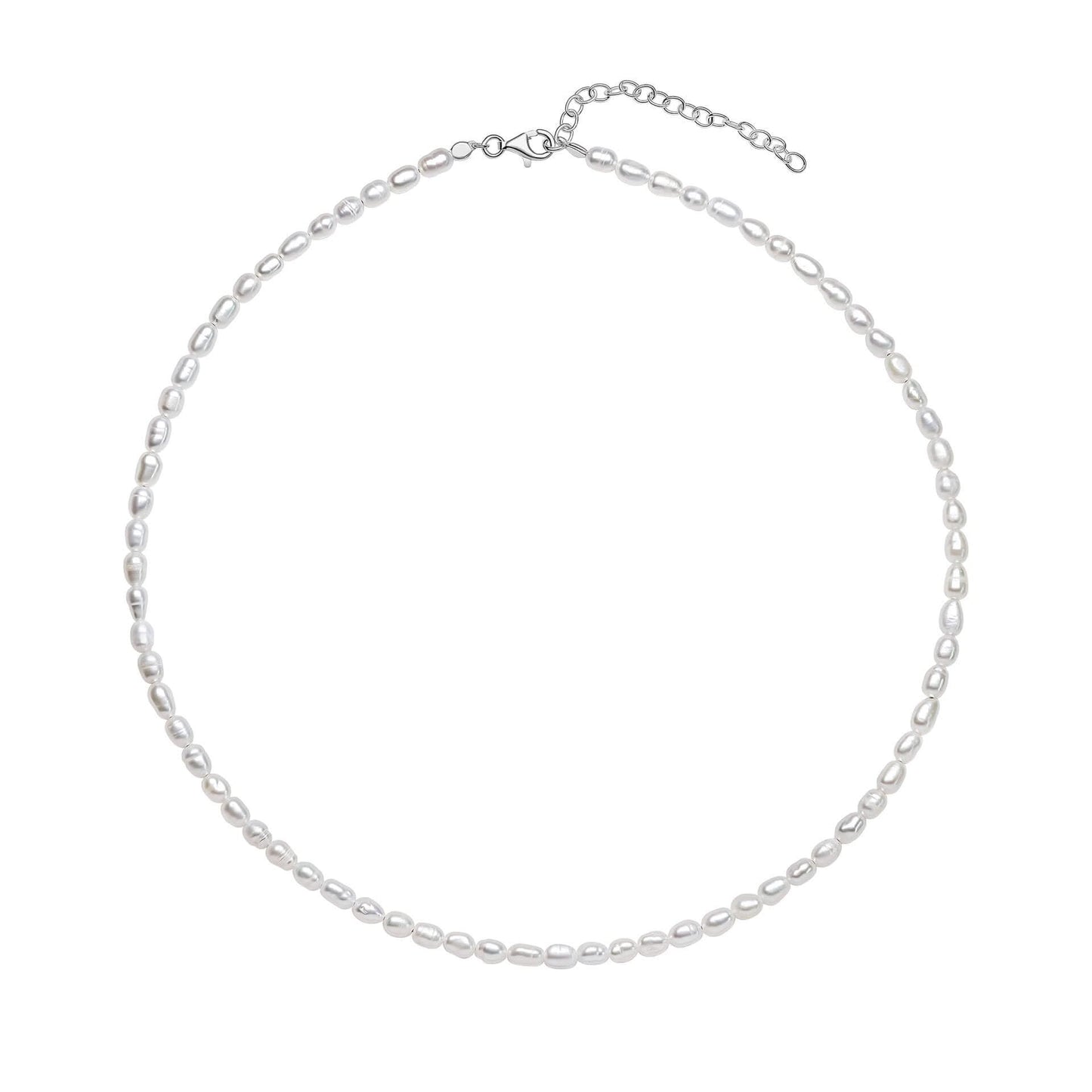 Beginnings Sterling Silver Rice Pearl Necklace N4617W