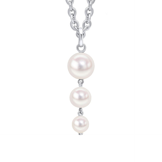 Beginnings Sterling Silver Freshwater Pearl White Pendant P5448W