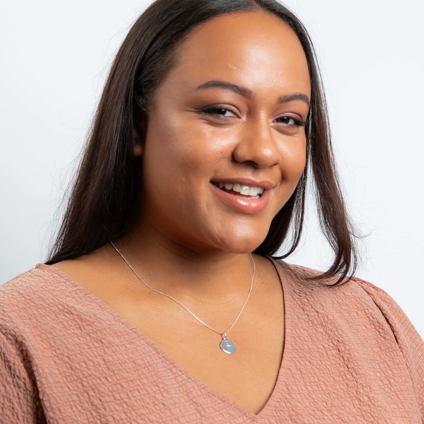 Beginnings Sterling Silver Compass Pendant P5453