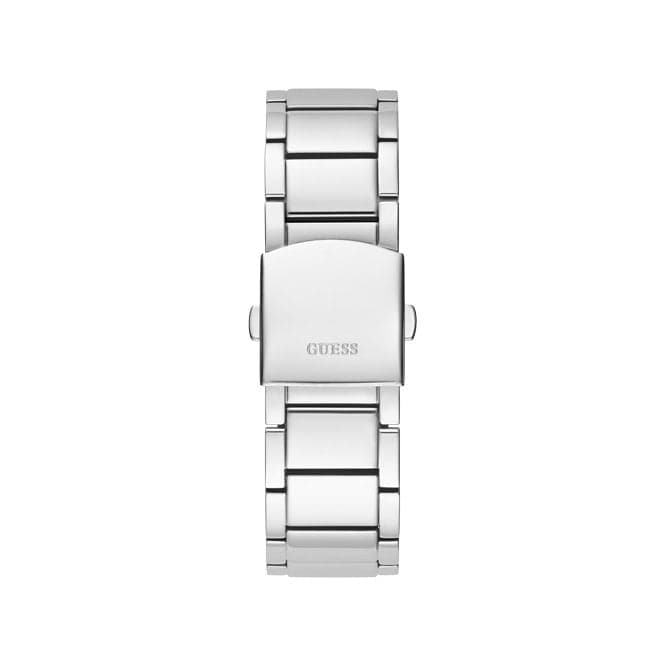 Guess Watches Big Reveal Mens Trend Silver Stainless Steel Watch Gw0323g1