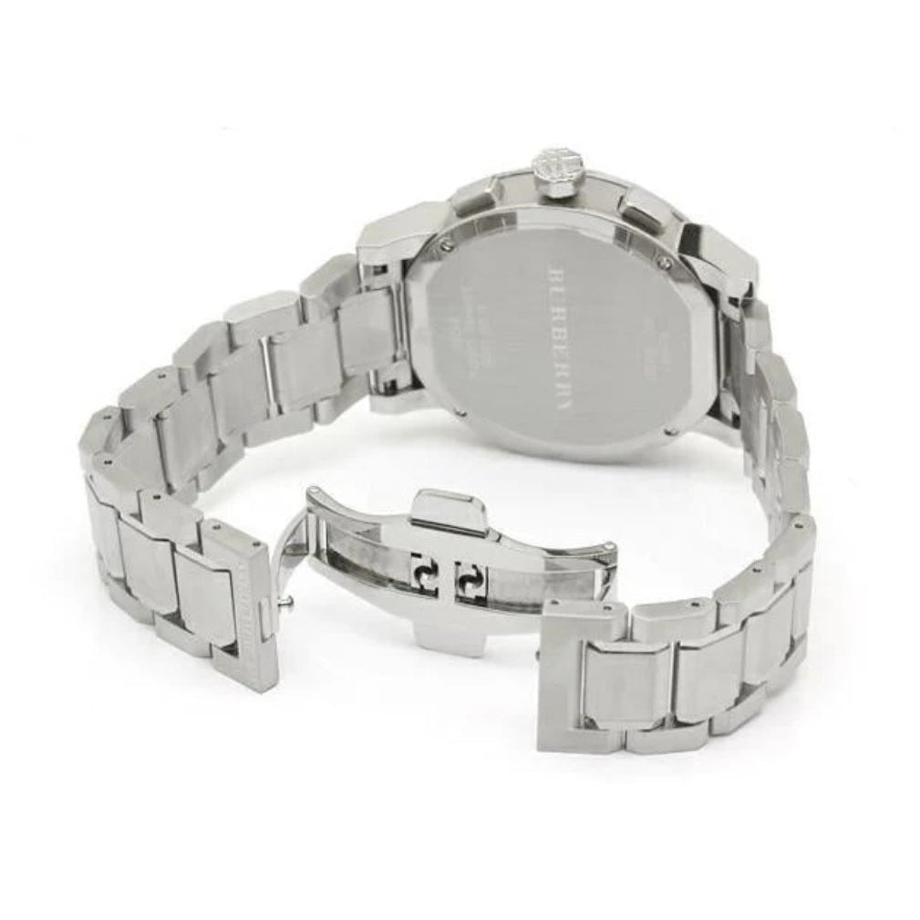 Burberry Men’s Watch Stainless Steel Silver Strap With Blue Dial BU9363 The City