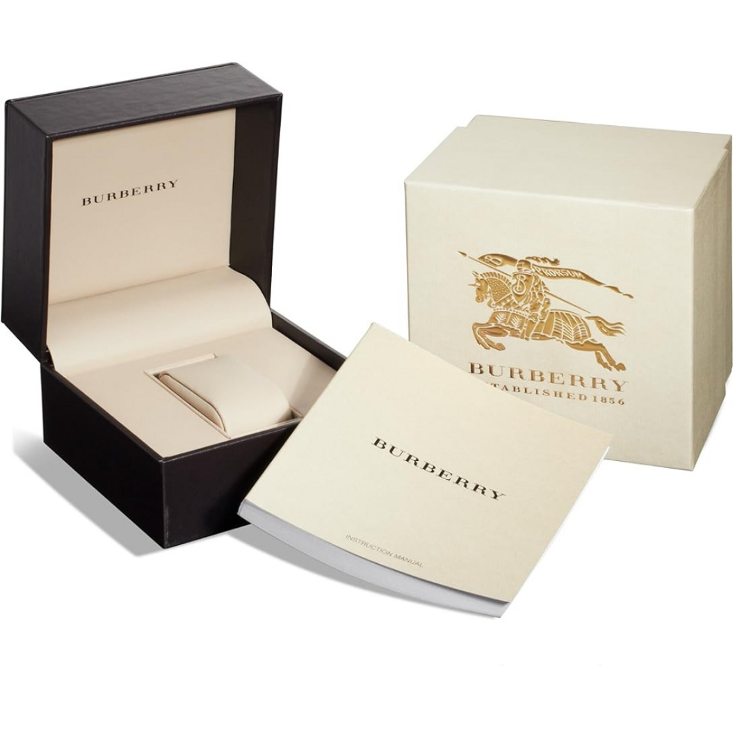 Burberry Unisex Watch Stainless Steel Silver Strap With Blue Dial BU9031 The City