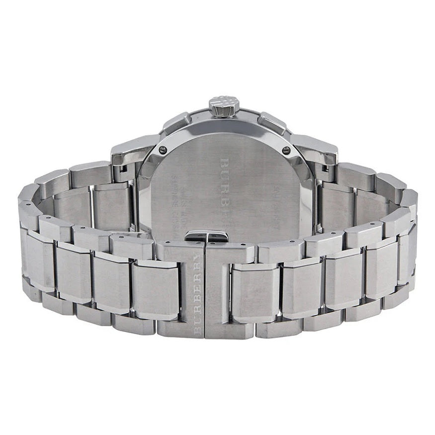 Burberry Men’s Watch Stainless Steel Silver Strap With Blue Dial BU9363 The City