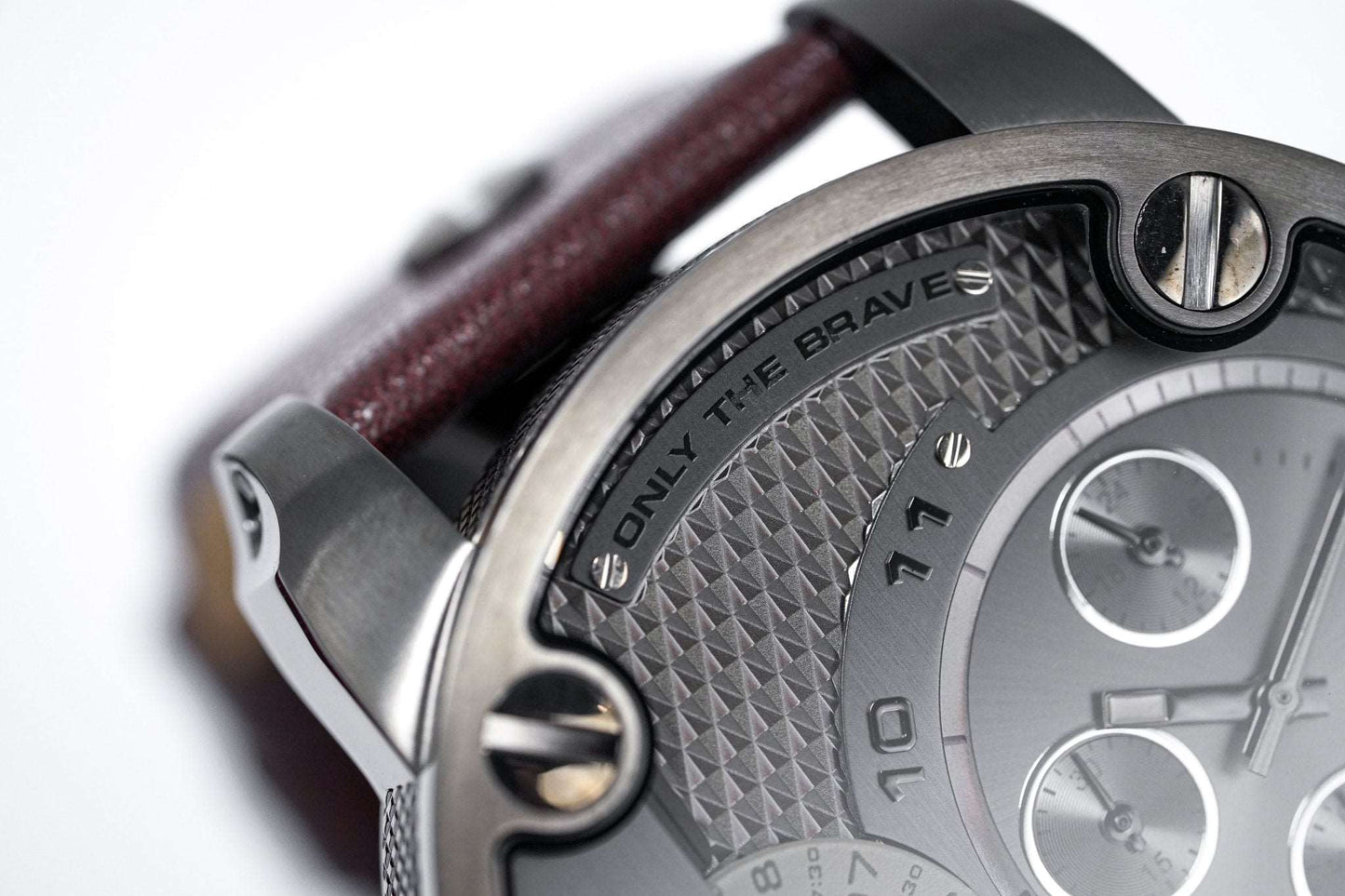 Diesel Dz7258 Men S Chronograph Little Daddy Gun Metal Brown Watch