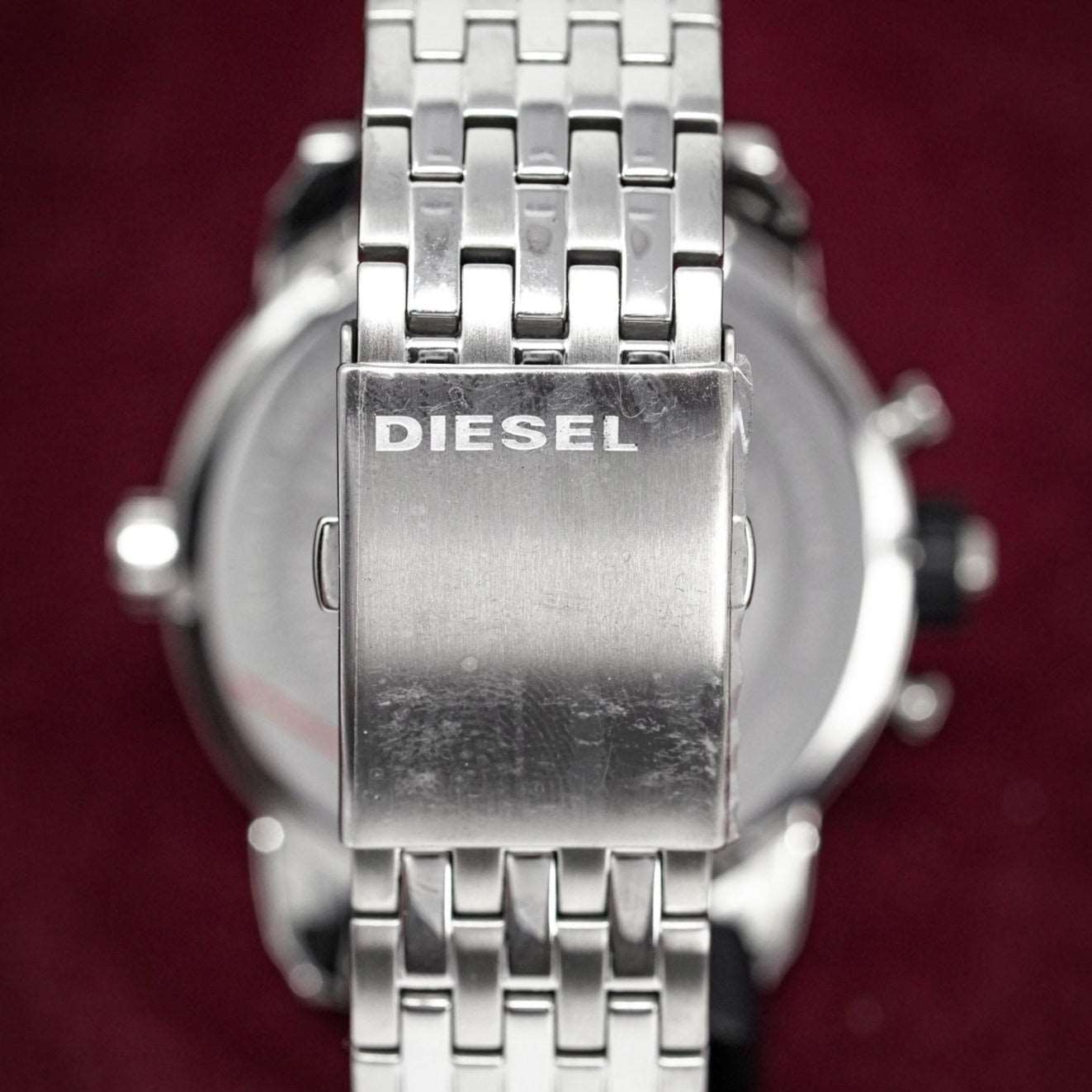 Diesel Dz7259 Men S Chronograph Little Daddy Black Silver Watch