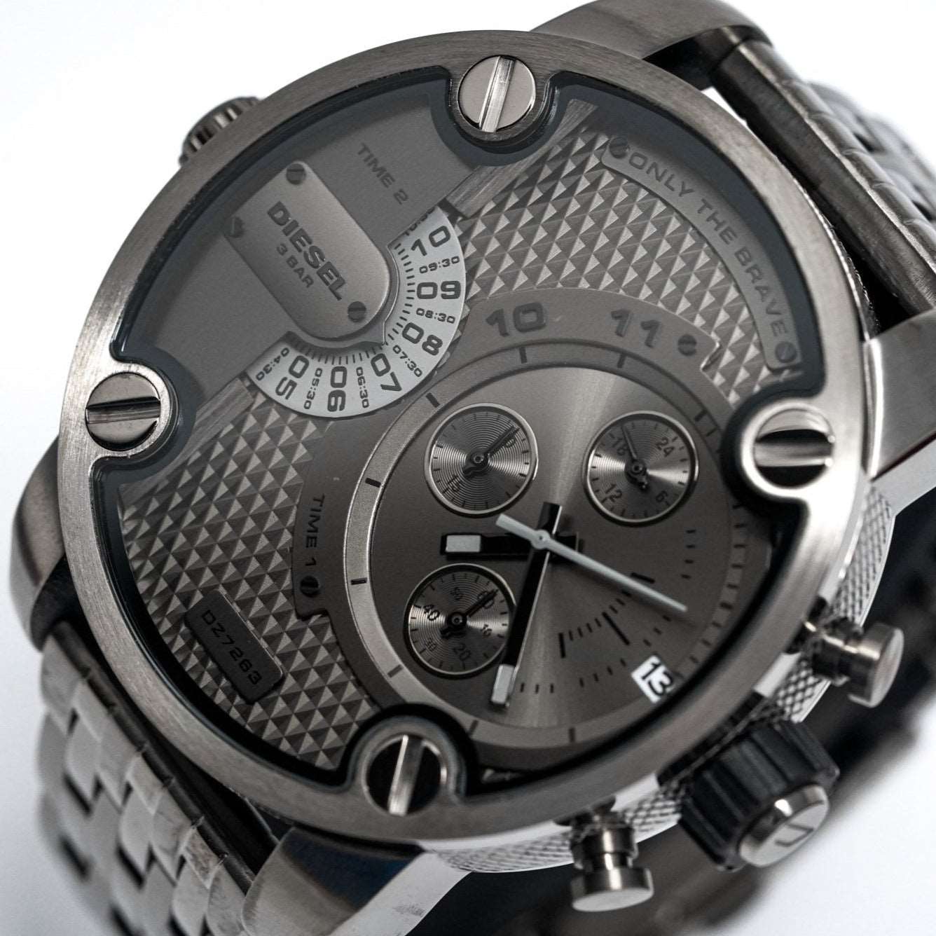 Diesel Dz7263 Men S Chronograph Little Daddy Gun Metal Watch