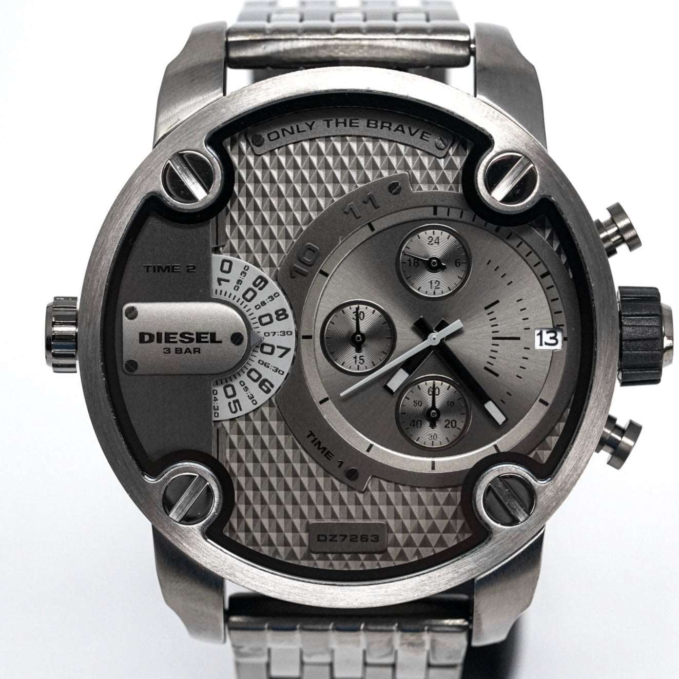 Diesel Dz7263 Men S Chronograph Little Daddy Gun Metal Watch