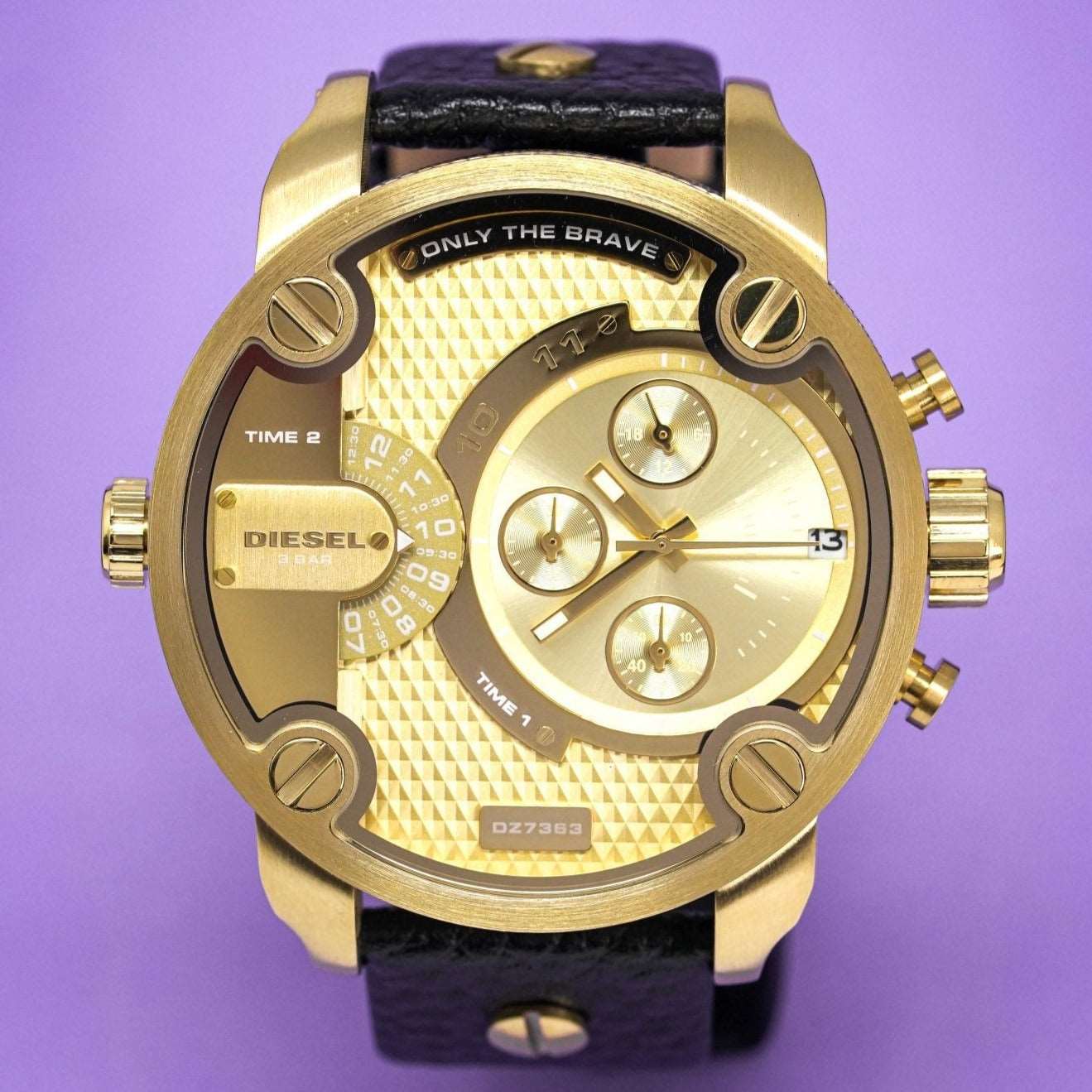 Diesel Dz7363 Men S Chronograph Little Daddy Gold Watch
