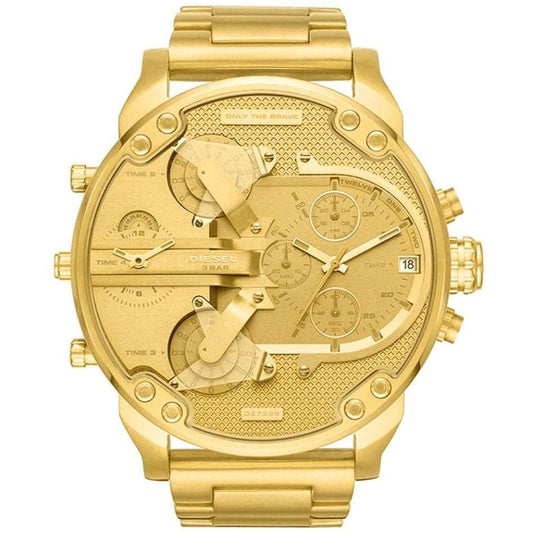 Diesel Dz7399 Men S Chronograph Mr Daddy 2 0 Yellow Gold Watch