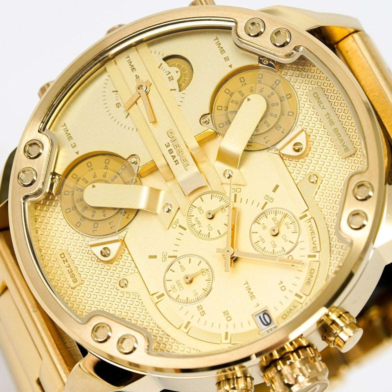 Diesel Dz7399 Men S Chronograph Mr Daddy 2 0 Yellow Gold Watch