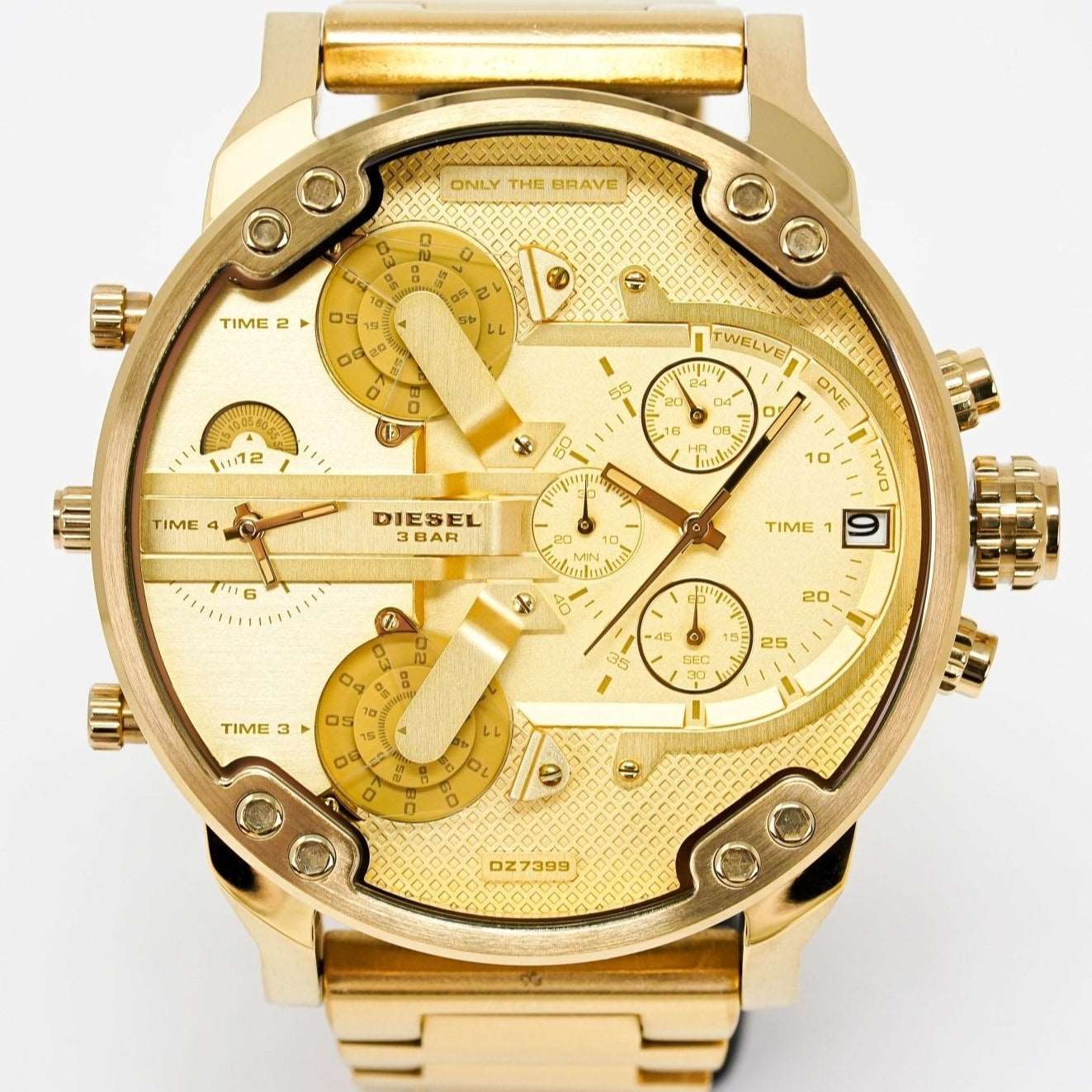 Diesel Dz7399 Men S Chronograph Mr Daddy 2 0 Yellow Gold Watch