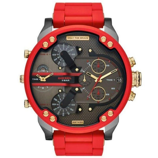 Diesel Dz7430 Men S Chronograph Mr Daddy 2 0 Red Watch
