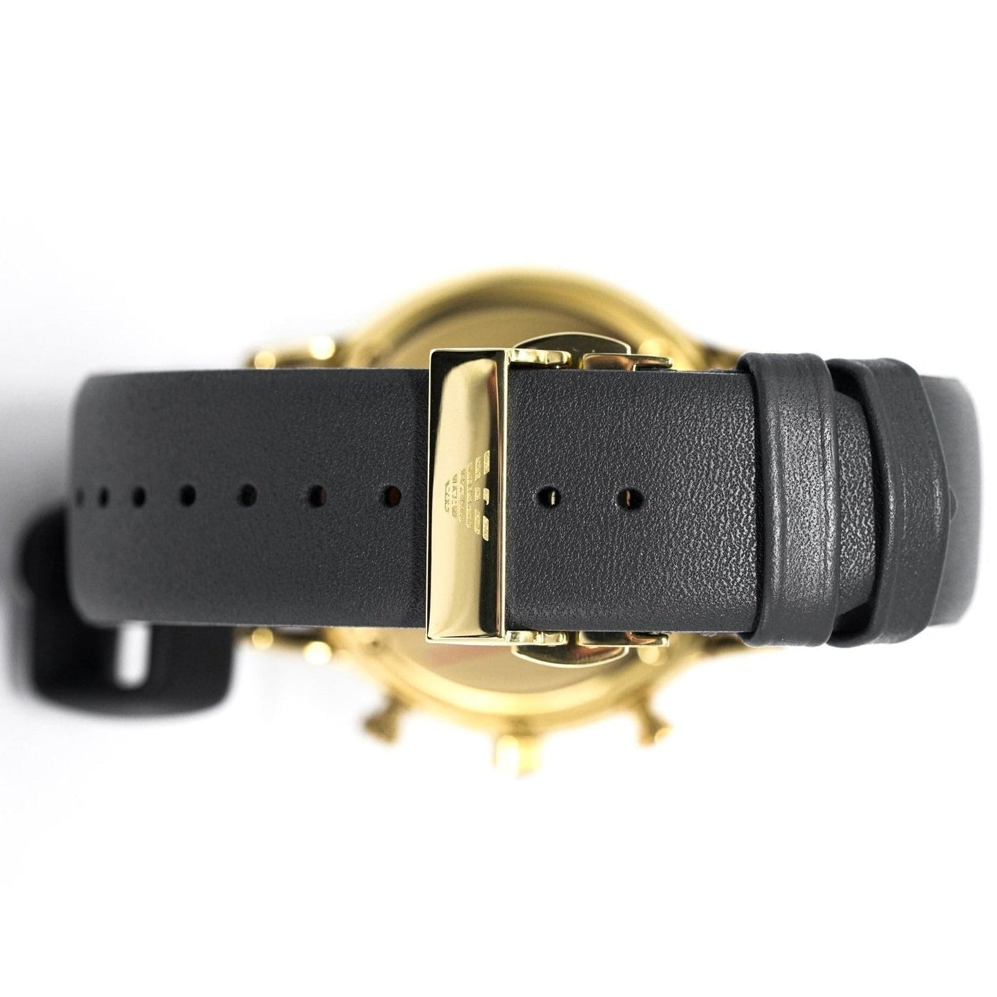 Emporio Armani Ar0386 Men S Gianni Chronograph Gold Pvd Watch