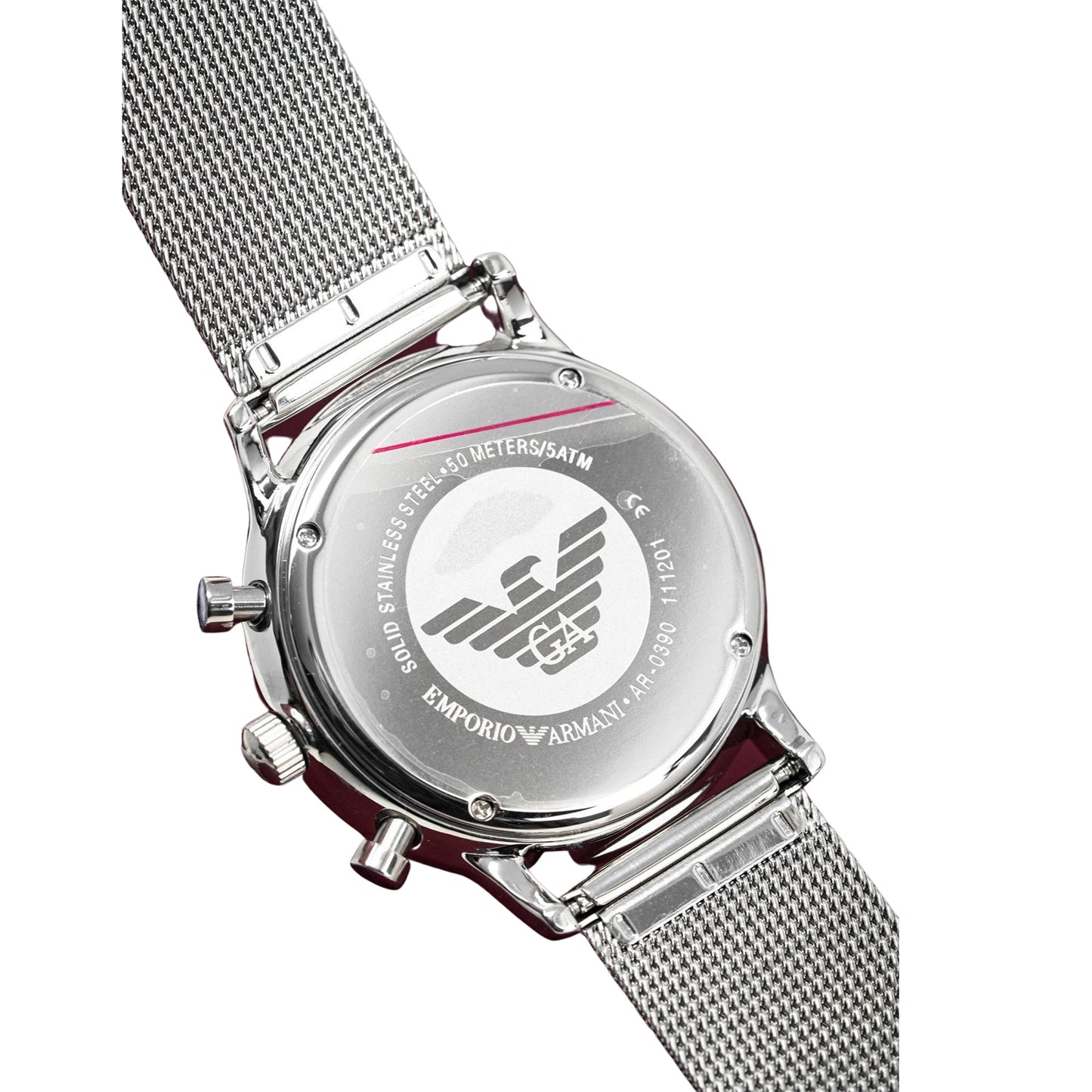 Emporio Armani Ar0390 Men S Chronograph Steel Watch