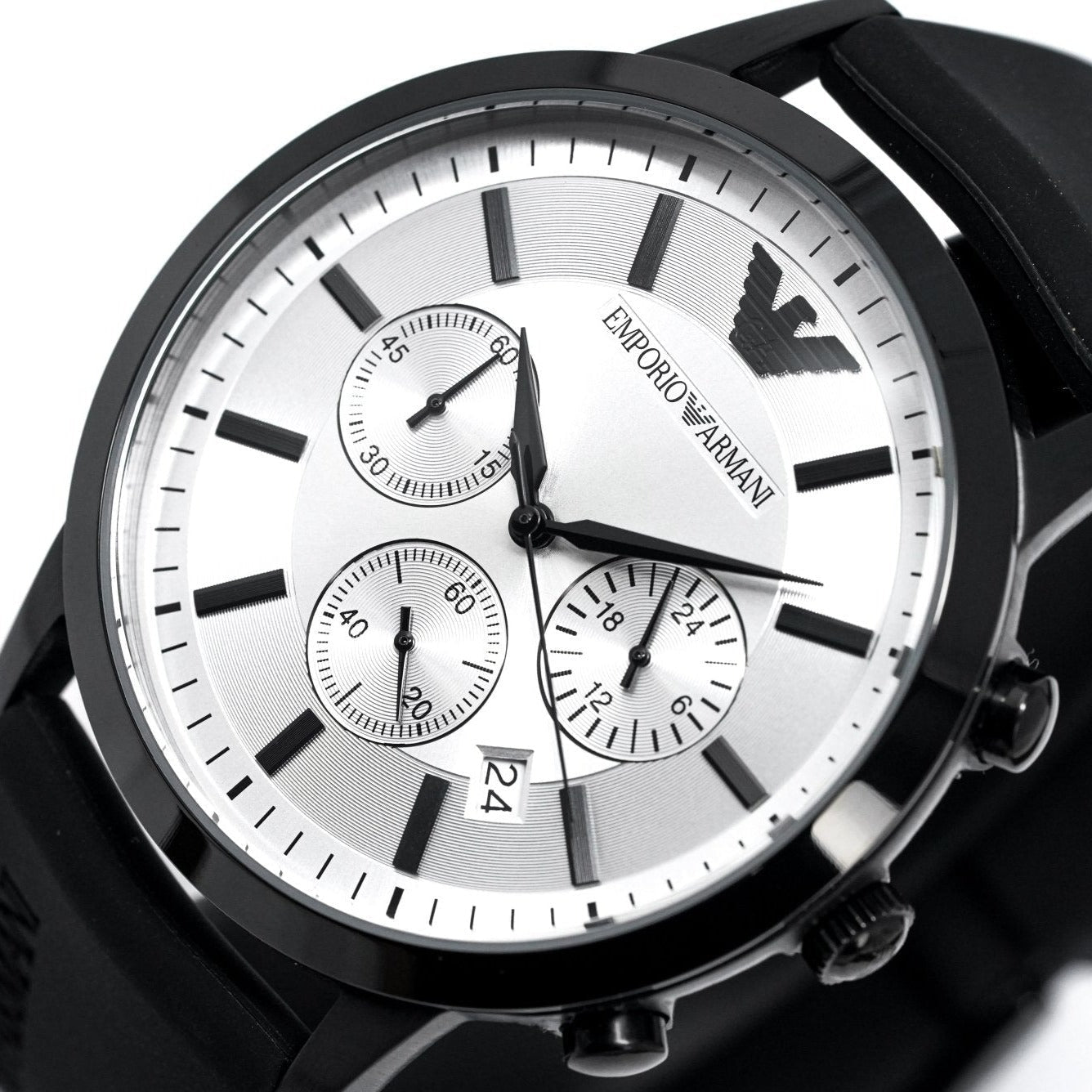 Emporio Armani Ar11048 Men S Luigi Chronograph Black Pvd Watch