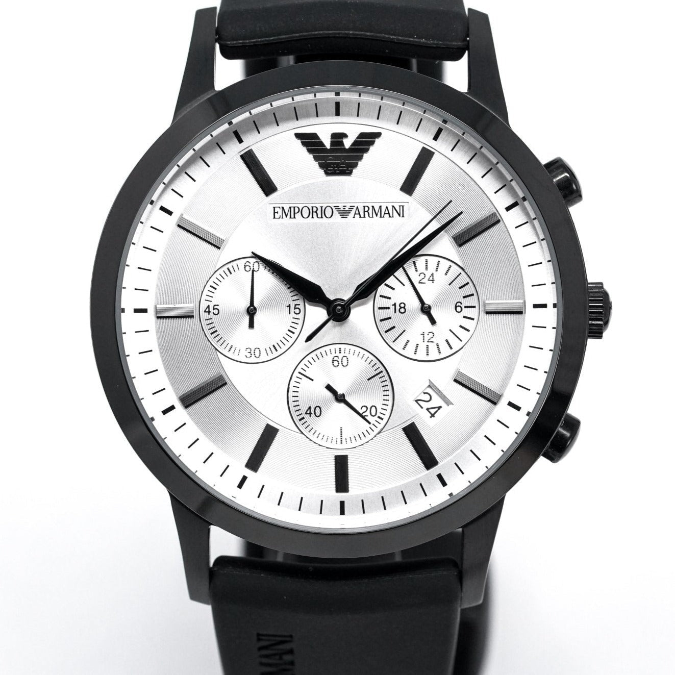Emporio Armani Ar11048 Men S Luigi Chronograph Black Pvd Watch
