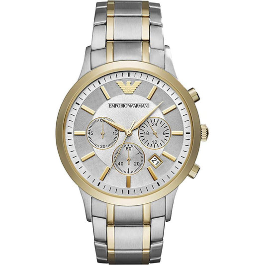 Emporio Armani Ar11076 Men S Two Tone Chronograph Watch