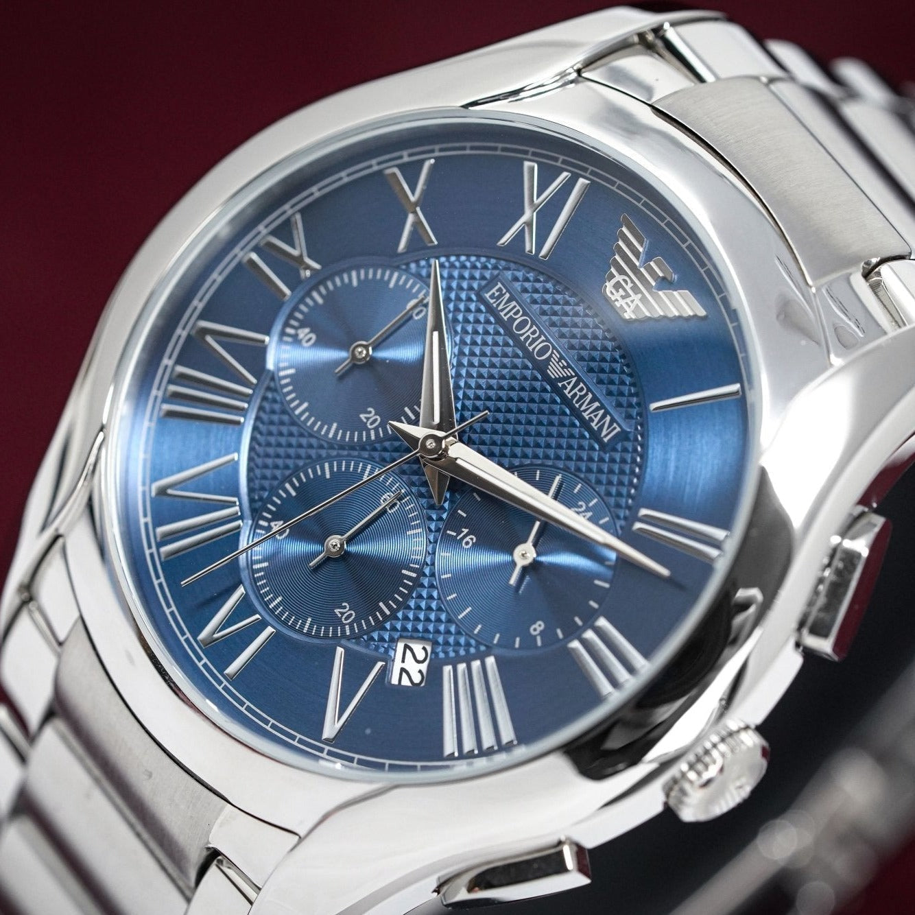 Emporio Armani Ar11082 Men S Chronograph Blue Watch