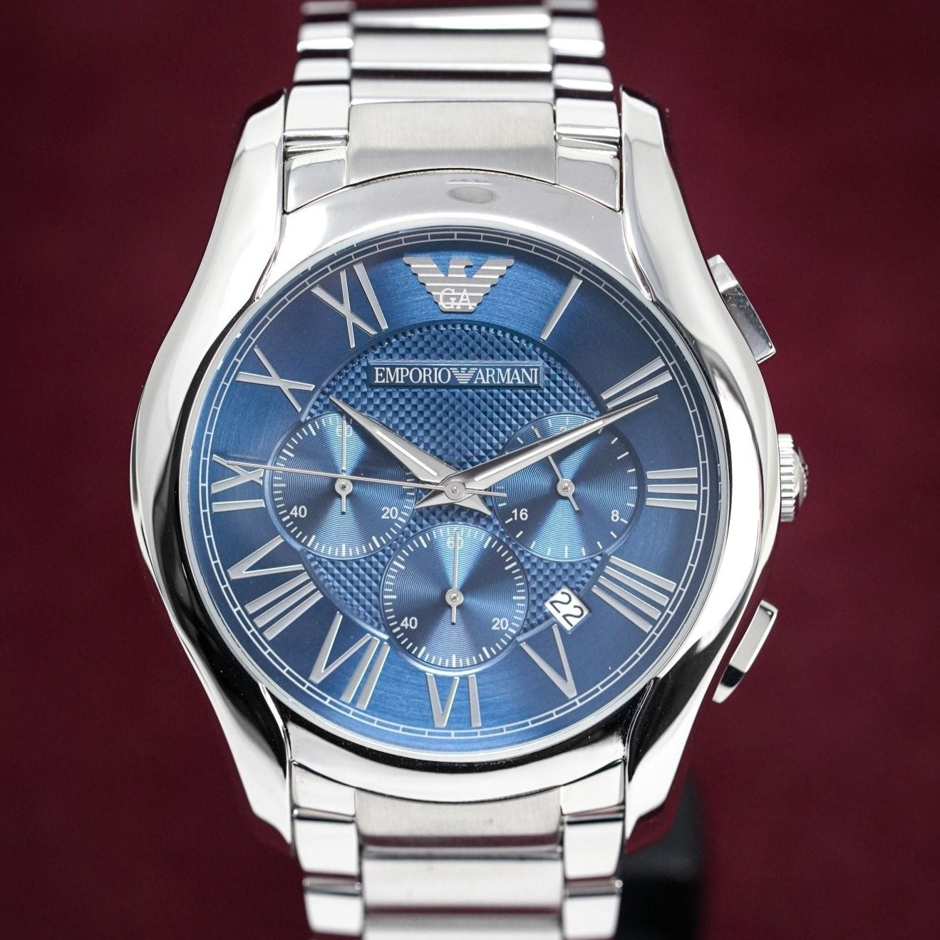Emporio Armani Ar11082 Men S Chronograph Blue Watch