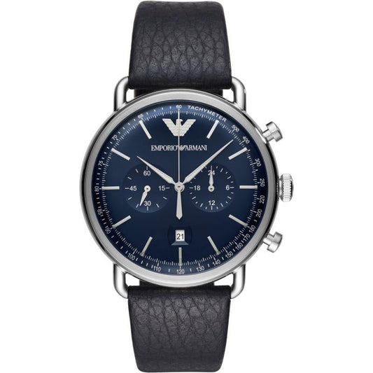 Emporio Armani Ar11105 Men S Aviator Blue Watch