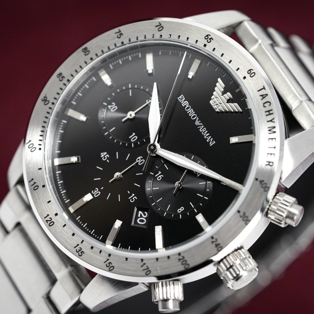 Emporio Armani Ar11241 Men S Mario Chronograph Watch