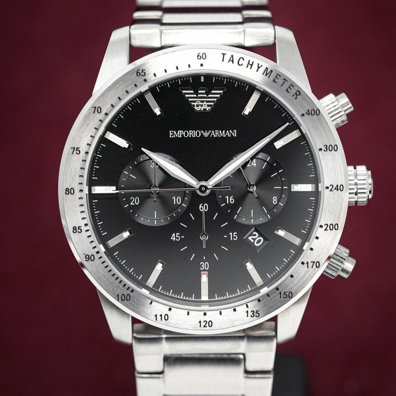 Emporio Armani Ar11241 Men S Mario Chronograph Watch
