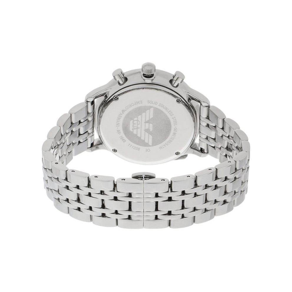 Emporio Armani Ar1648 Men S Silver Chronograph Watch