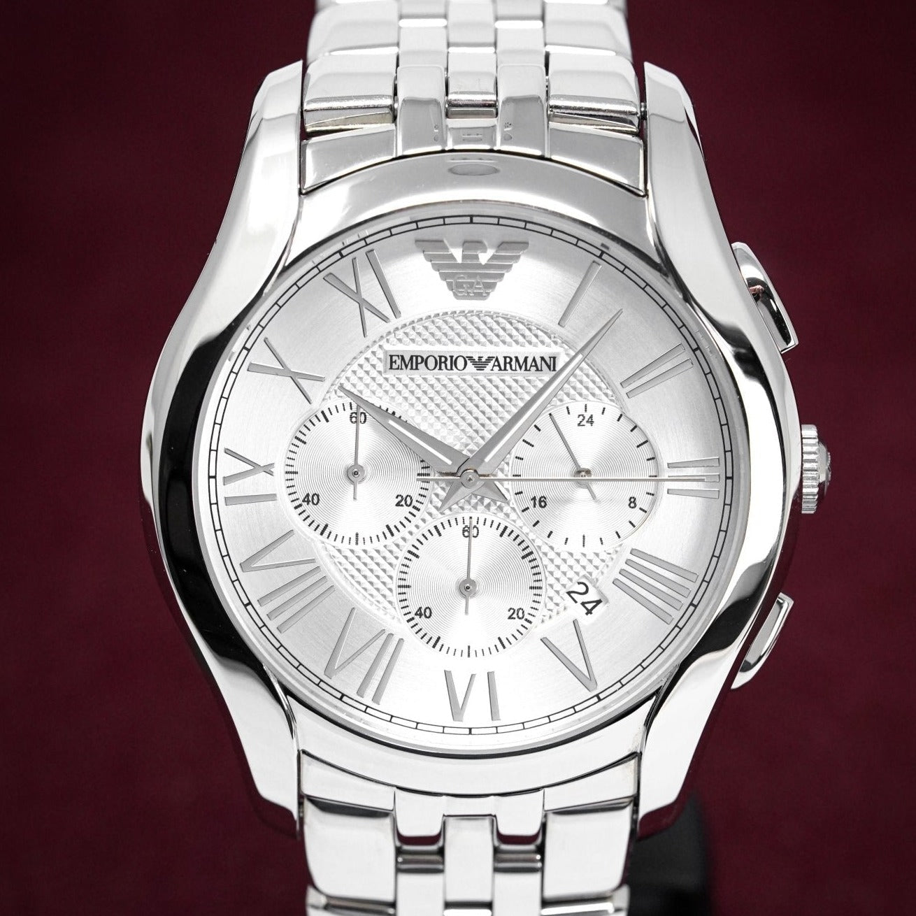 Emporio Armani Ar1702 Men S Valente Chronograph Steel Watch