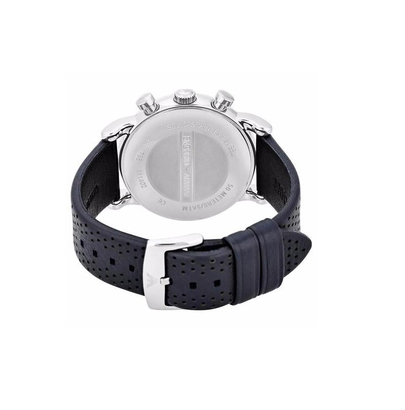 Emporio Armani Ar1736 Men S Blue Chronograph Watch