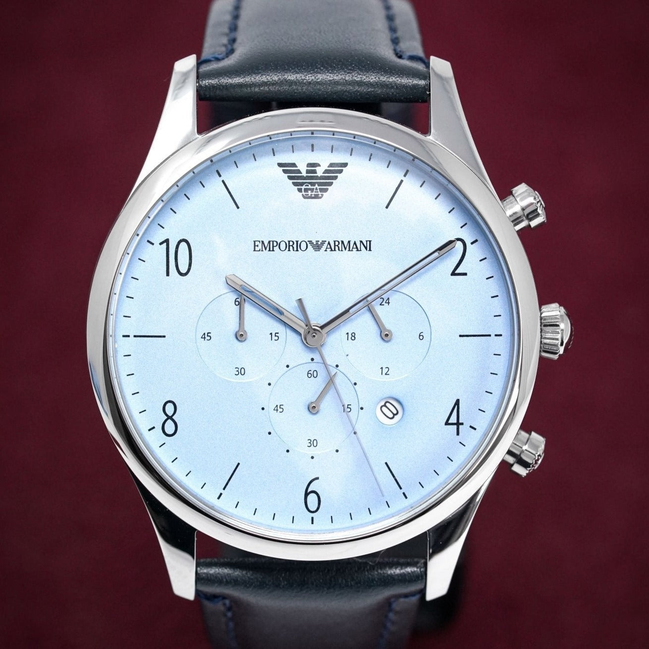 Emporio Armani Ar1889 Men S Chronograph Blue Watch