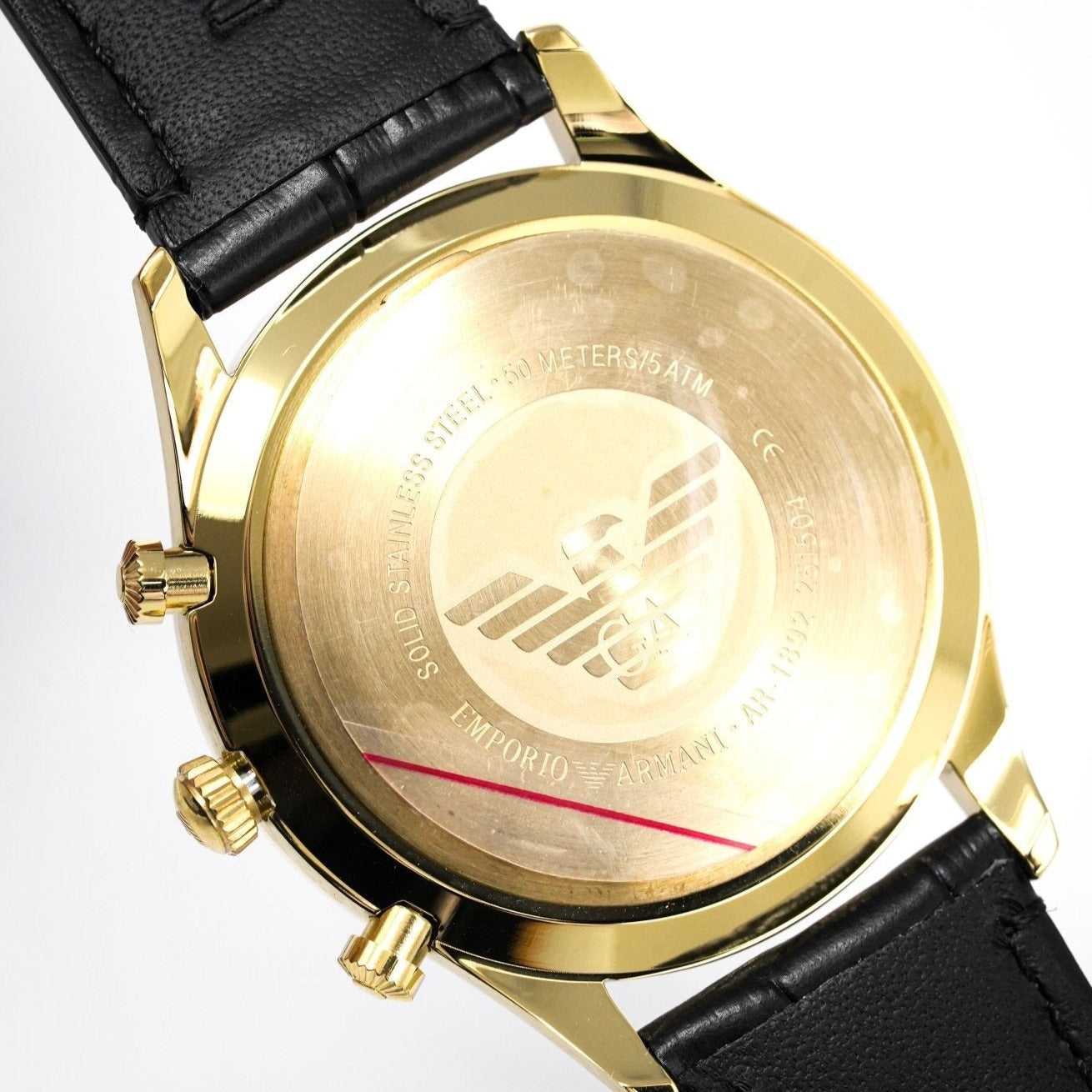 Emporio Armani Ar1892 Men S Chronograph Gold Pvd Watch