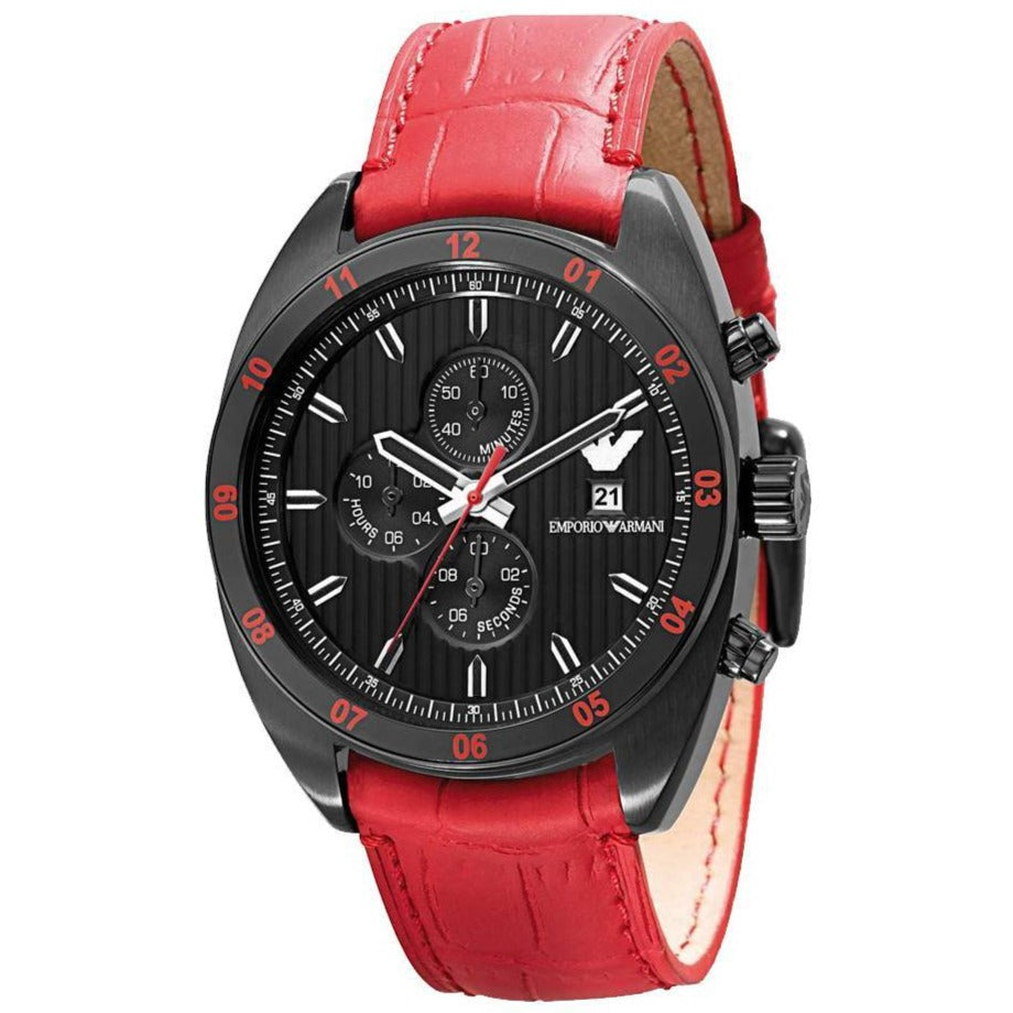 Emporio Armani Ar5918 Men S Sportivo Chronograph Watch Black