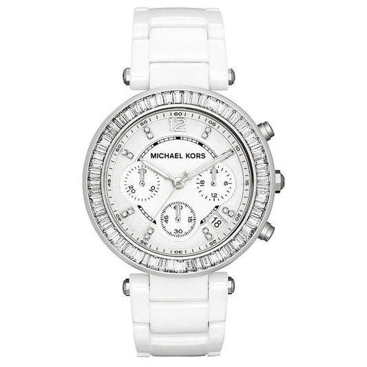Michael Kors Mk5848 Ladies Parker White Glitz Watch