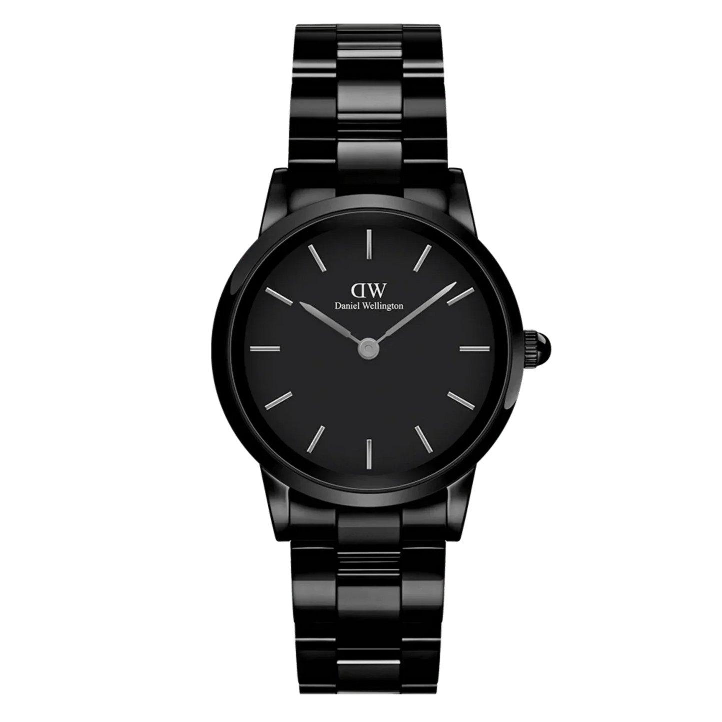 Daniel Wellington Mens Black Iconic Link Ceramic Watch Dw00100414
