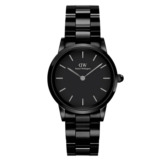 Daniel Wellington Mens Black Iconic Link Ceramic Watch Dw00100414