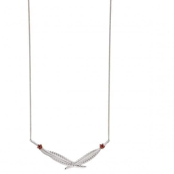 Elements Silver Leaves Necklace N4290