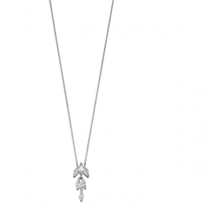 Elements Silver Zirconia Marquise Necklace N4285C