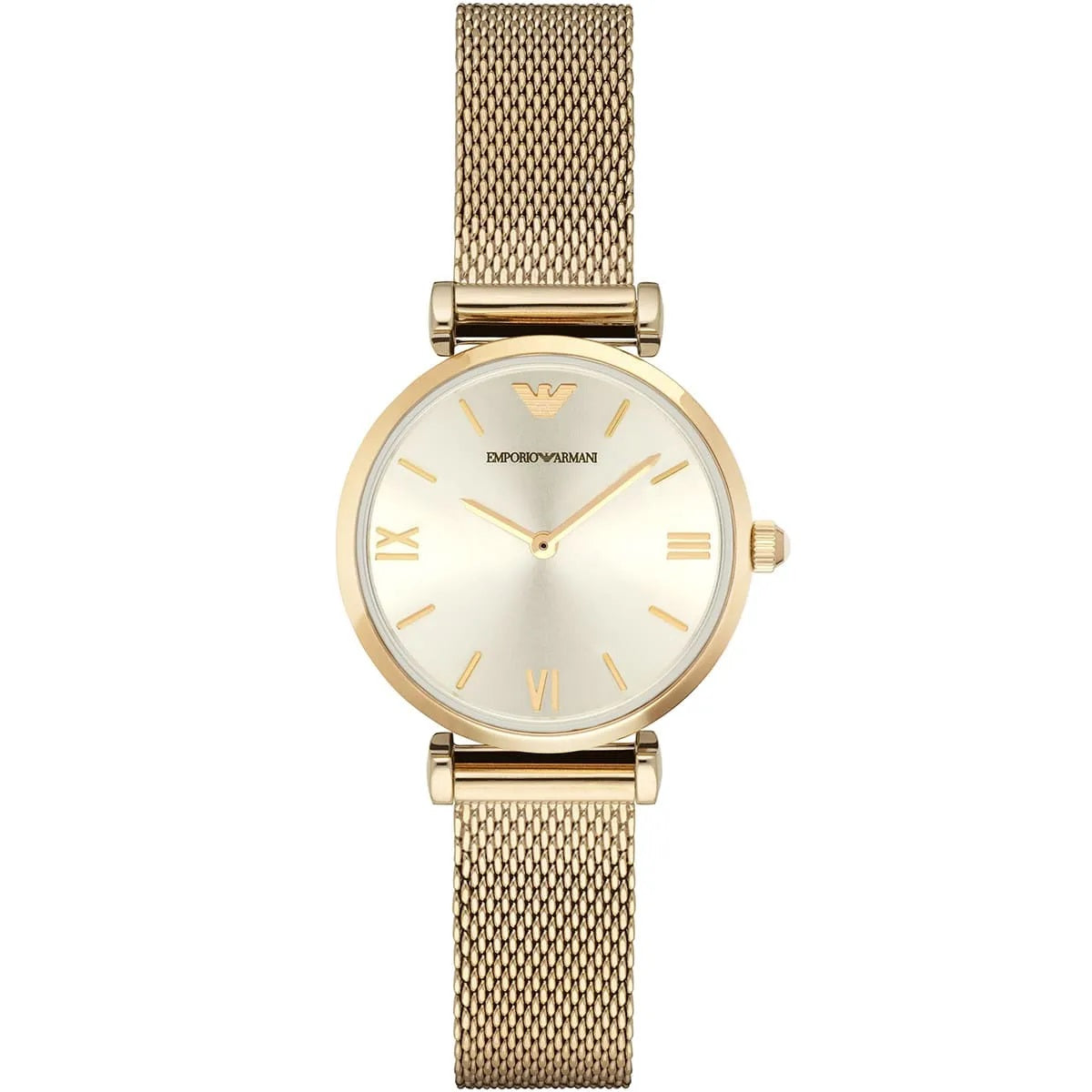 Emporio Armani Women’s Watch Stainless Steel Gold Mesh Strap With Gold Dial AR1957 Gianni