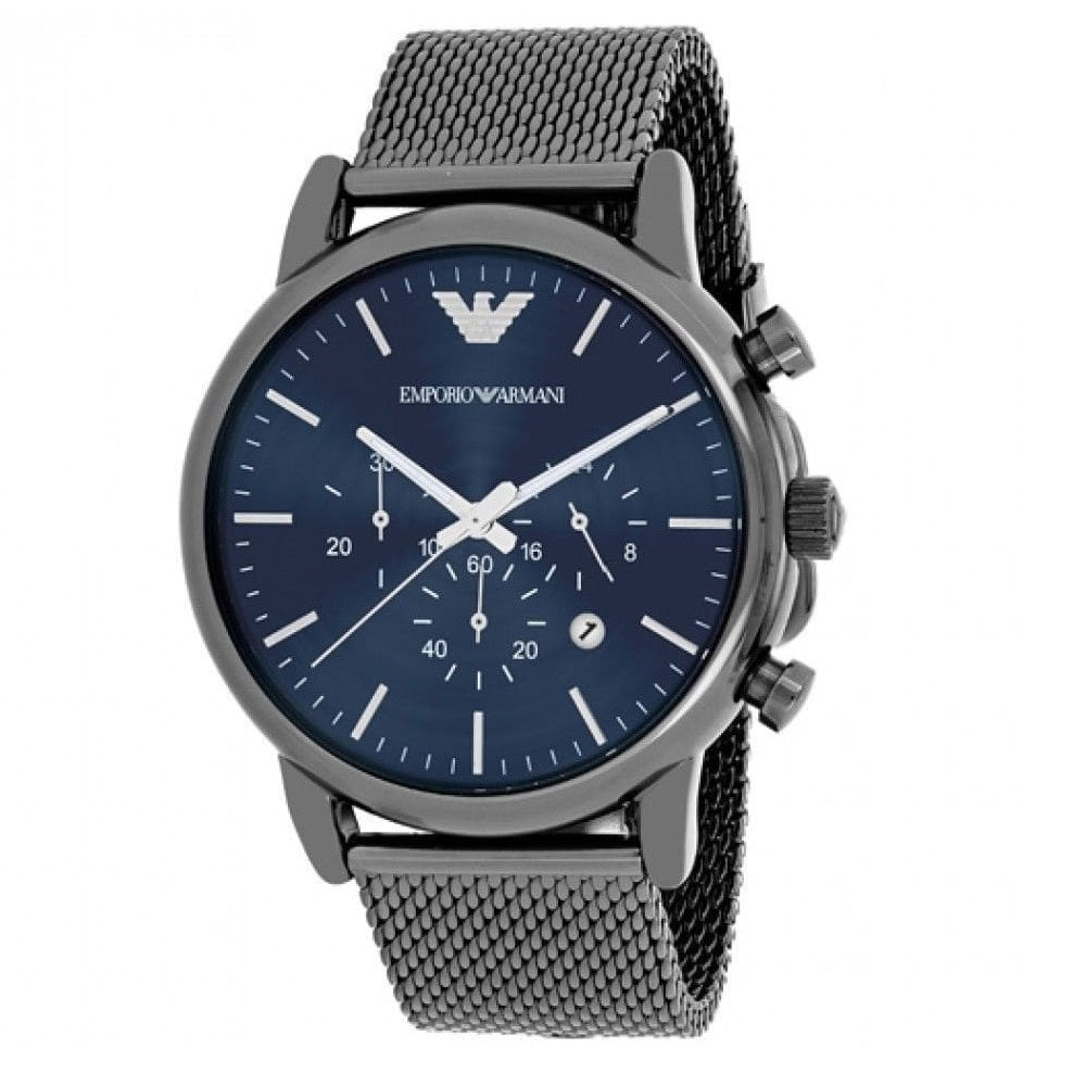 Emporio Armani AR1979 Luigi Men's Grey Mesh Watch