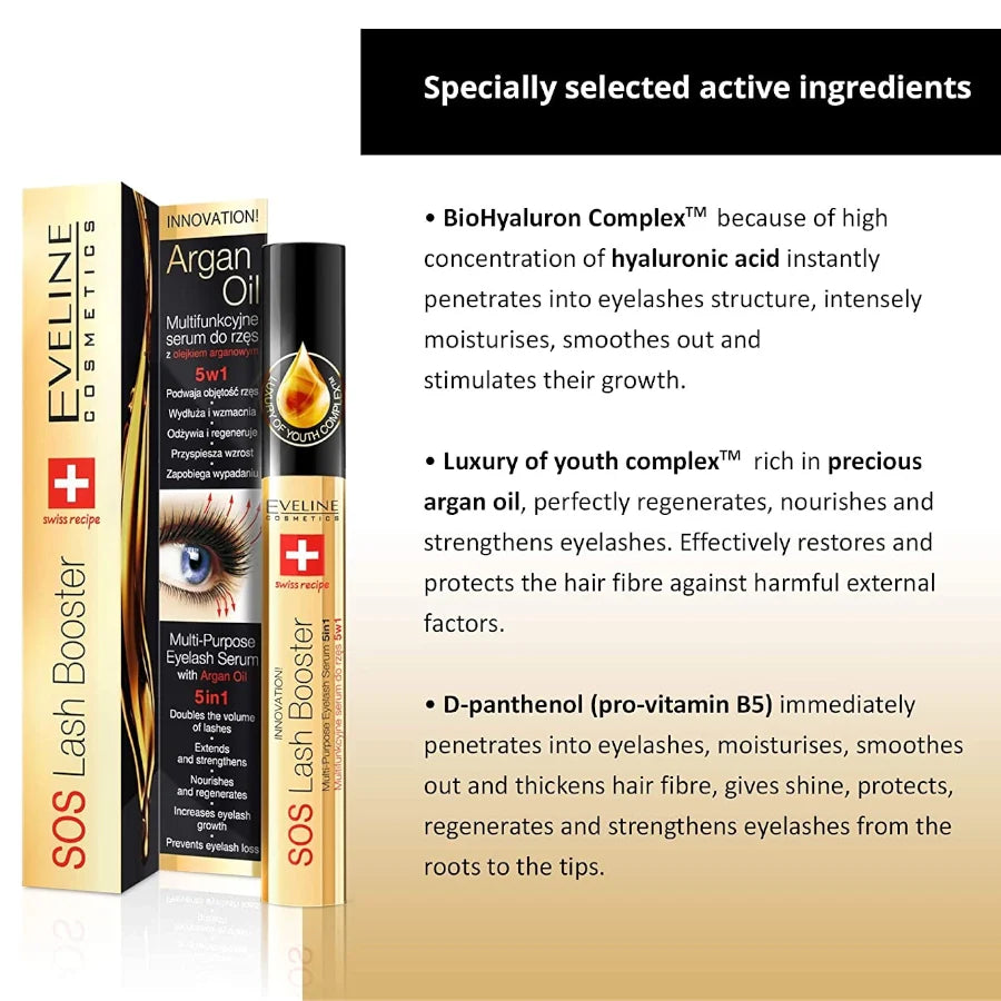 Eveline Multifunctional Eyelash Serum 5in1 Lash Booster