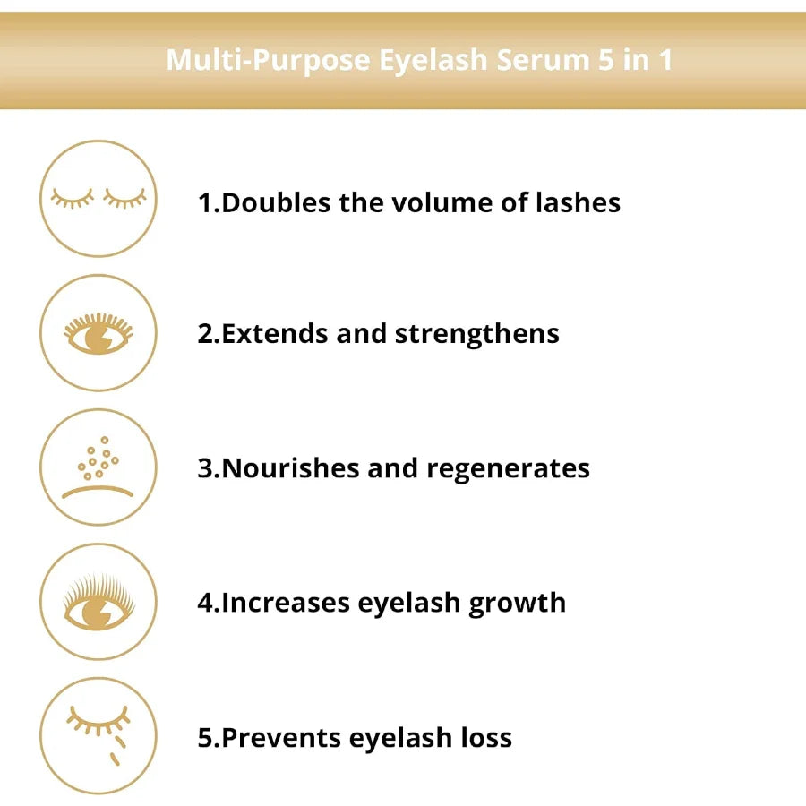Eveline Multifunctional Eyelash Serum 5in1 Lash Booster