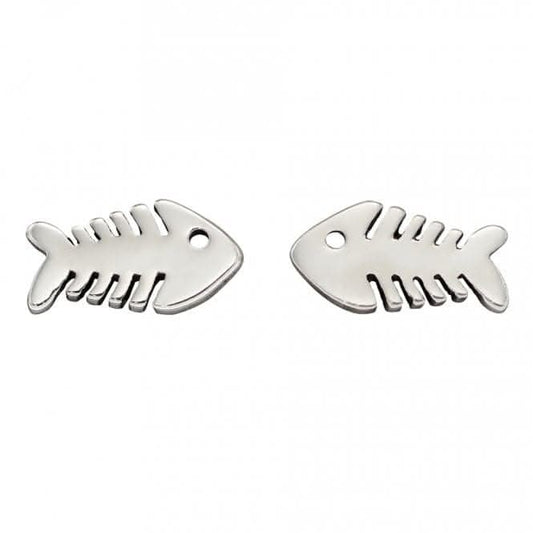 Fish Bone Stud Earrings A2073