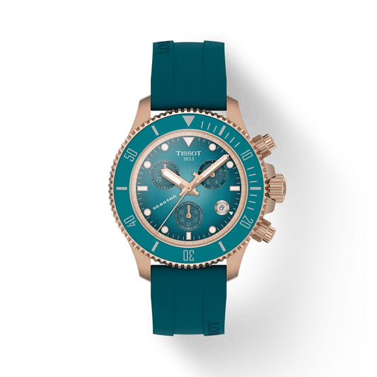Tissot Seastar 1000 Quartz Chronograph 38mm Blue Rubber T120.217.37.041.00