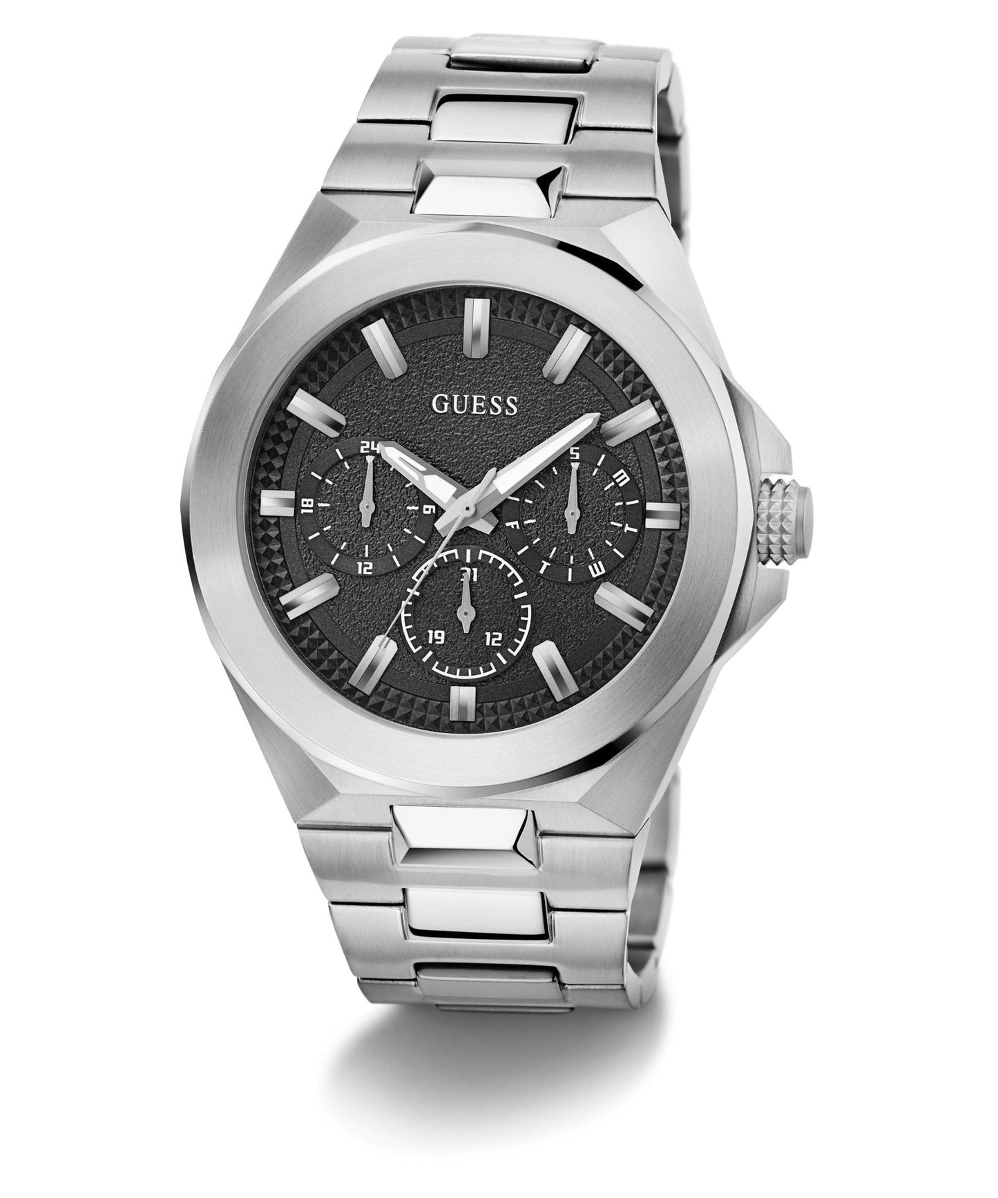 Gents Dashboard Silver Tone Recycled Steel Watch Gw0798g1